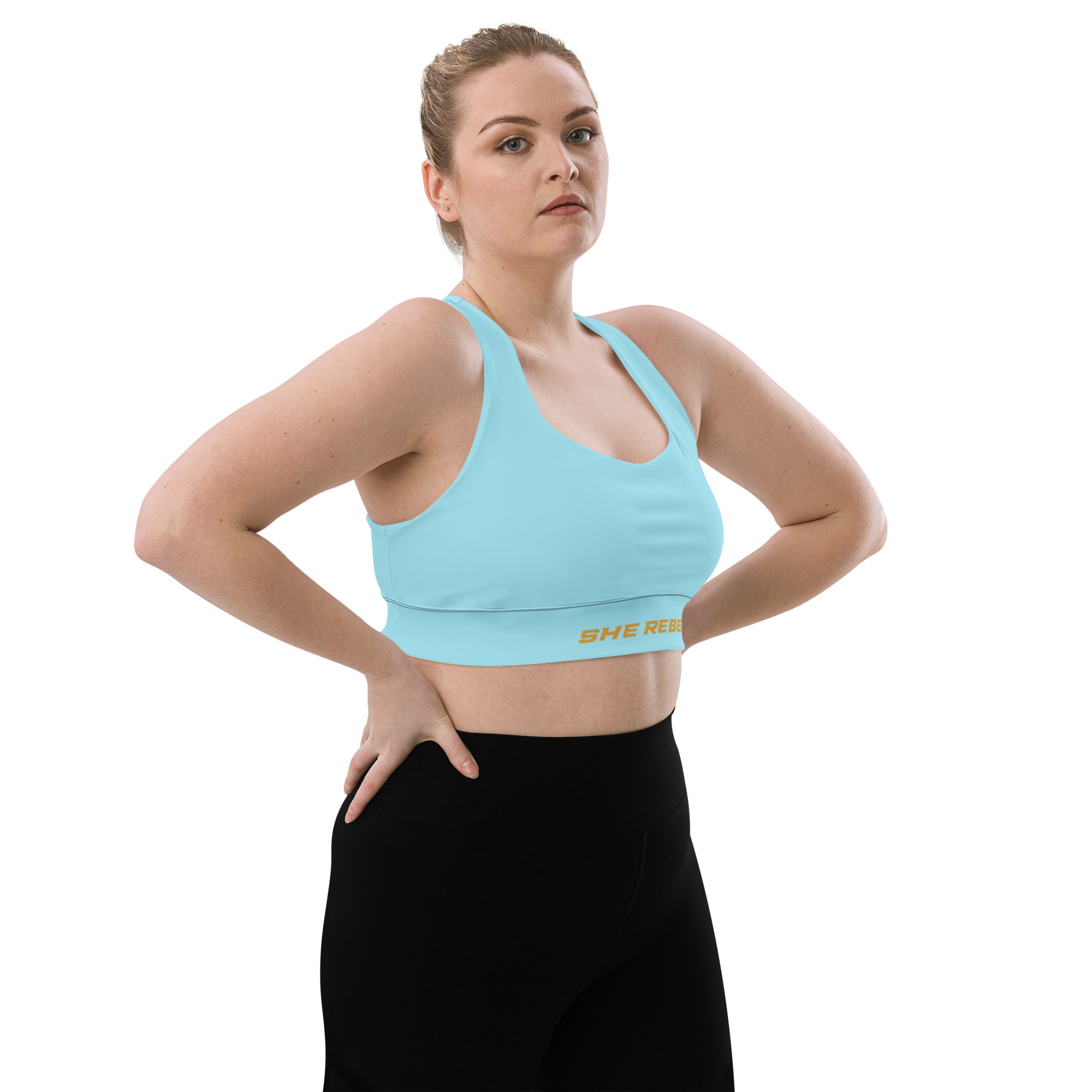 SHE REBEL - Blizzard Blue Sports Bra